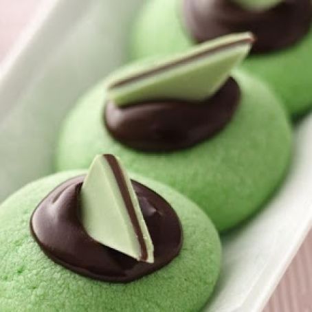 Chocolate-Mint Thumbprints